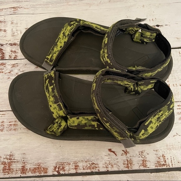TEVA Hurricane Sport Aztec Sandals womens size 5 lime green rafting hiking - Picture 7 of 8